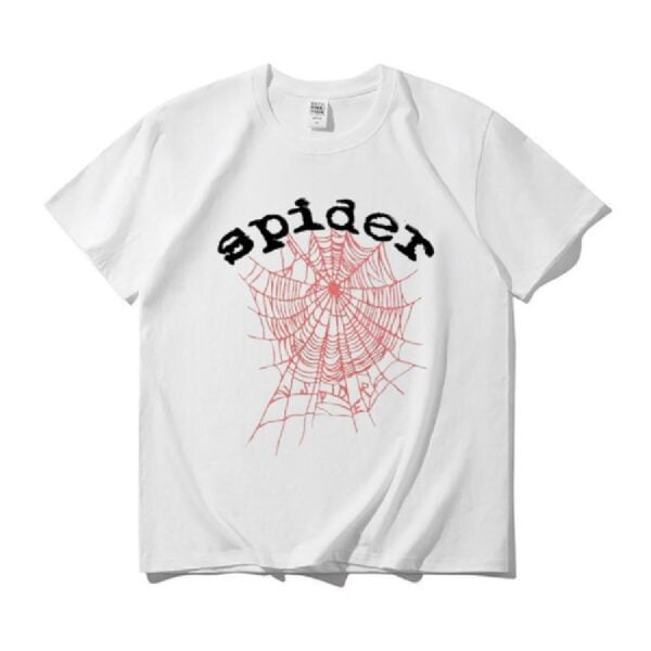 Sp5der Web Graphic Printed White T Shirt
